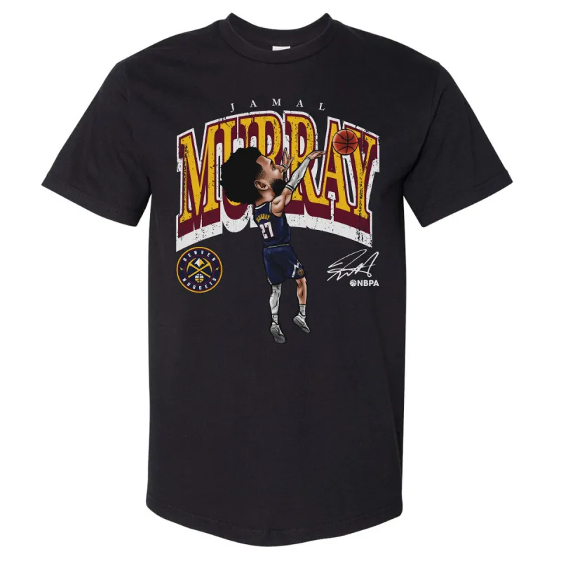 Jamal Murray Denver Nuggets Cartoon WHT sold by 500 Level