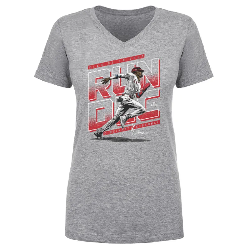 Elly De La Cruz Cincinnati RUN DLC WHT sold by 500 Level