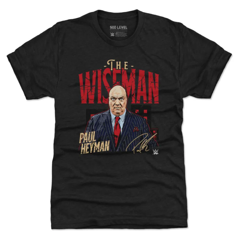Paul Heyman Pose WHT sold by 500 Level