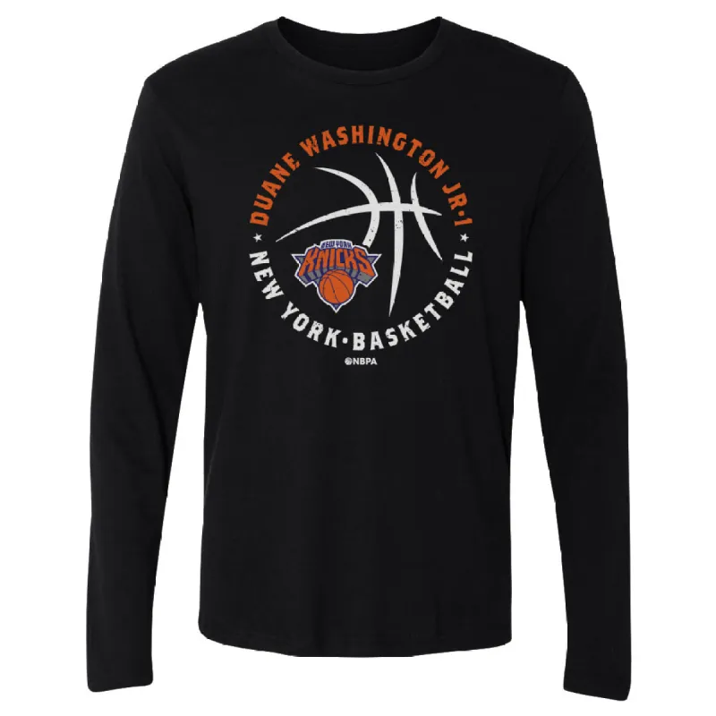Duane Washington Jr. New York Knicks Player Ball WHT sold by 500 Level