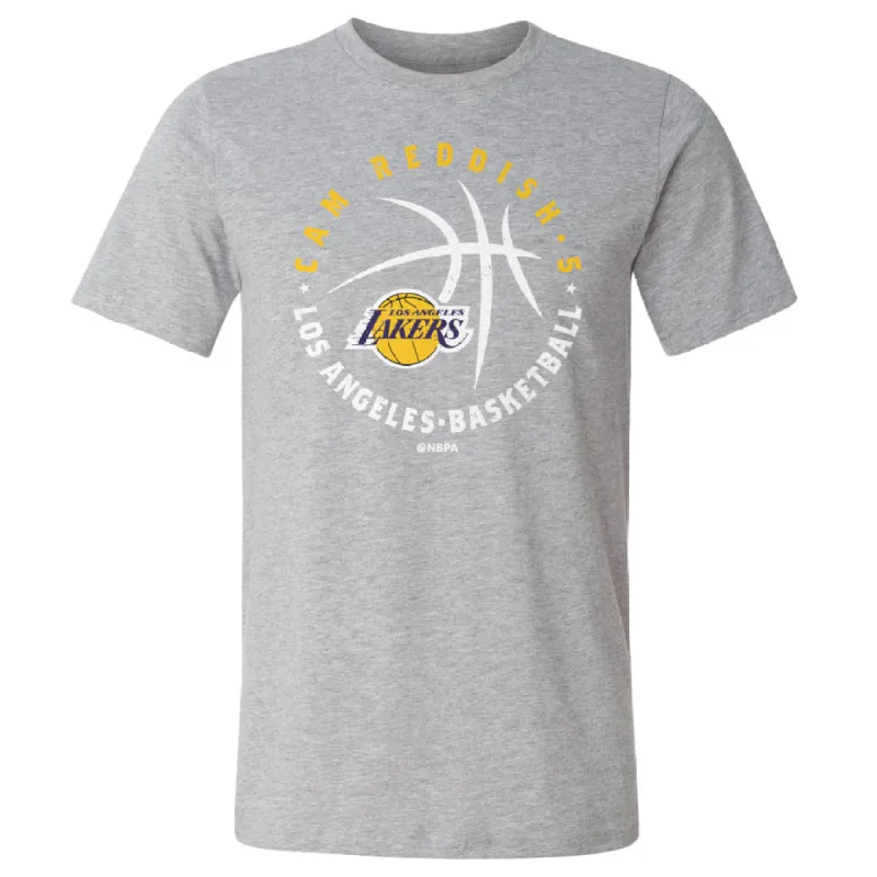Cam Reddish Los Angeles Lakers Player Ball WHT sold by 500 Level