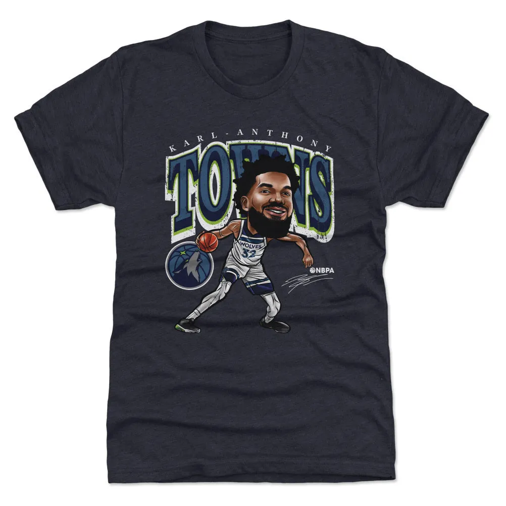 Karl-Anthony Towns Minnesota Timberwolves Cartoon NBA WHT sold by 500 Level