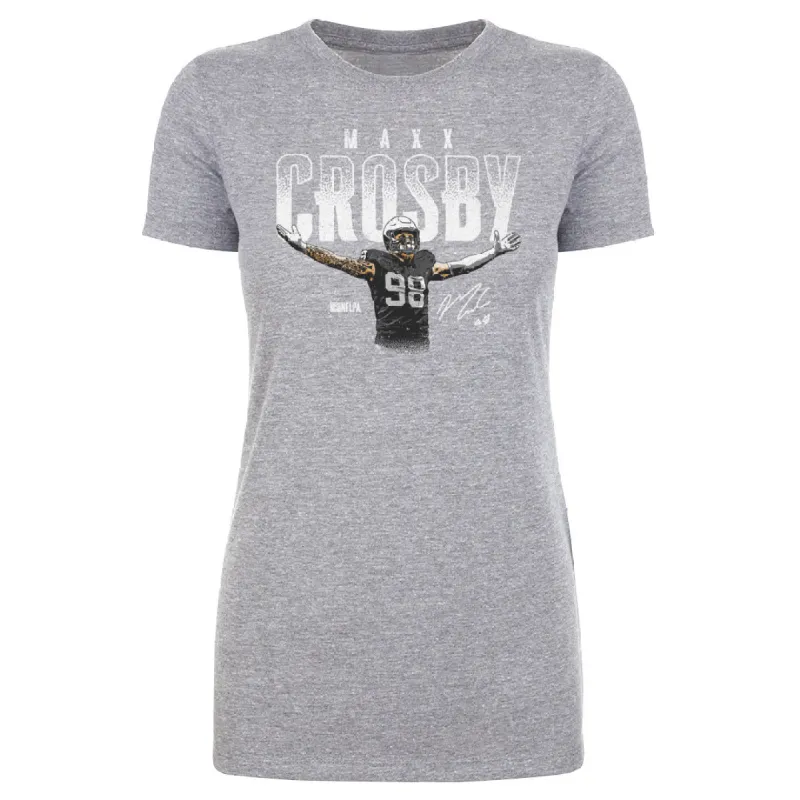 Maxx Crosby Las Vegas Player Name WHT sold by 500 Level