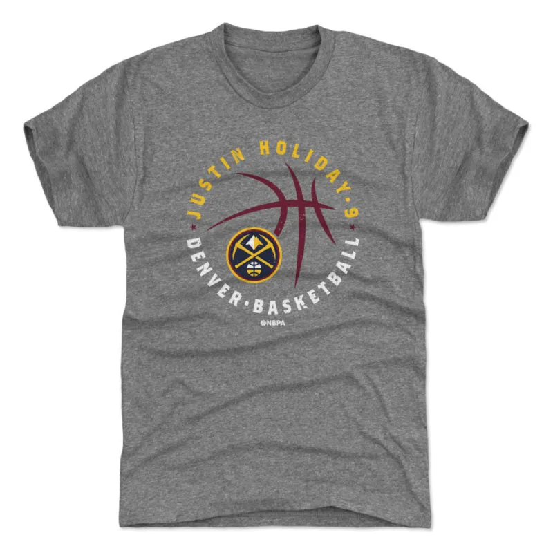 Justin Holiday Denver Nuggets Player Ball WHT sold by 500 Level