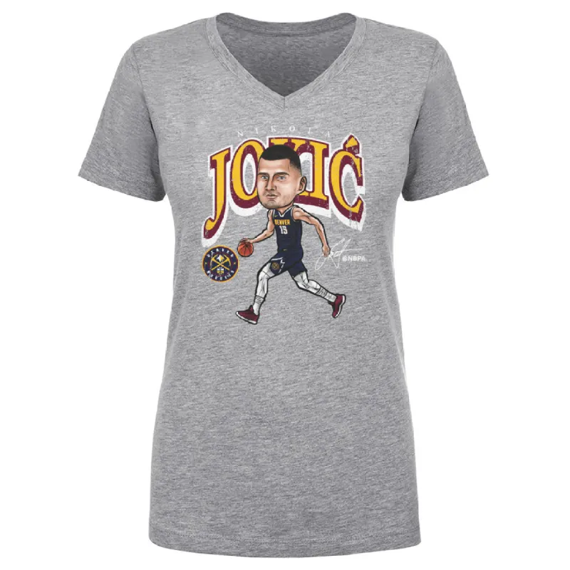 Nikola Jokic Denver Nuggets Cartoon WHT sold by 500 Level