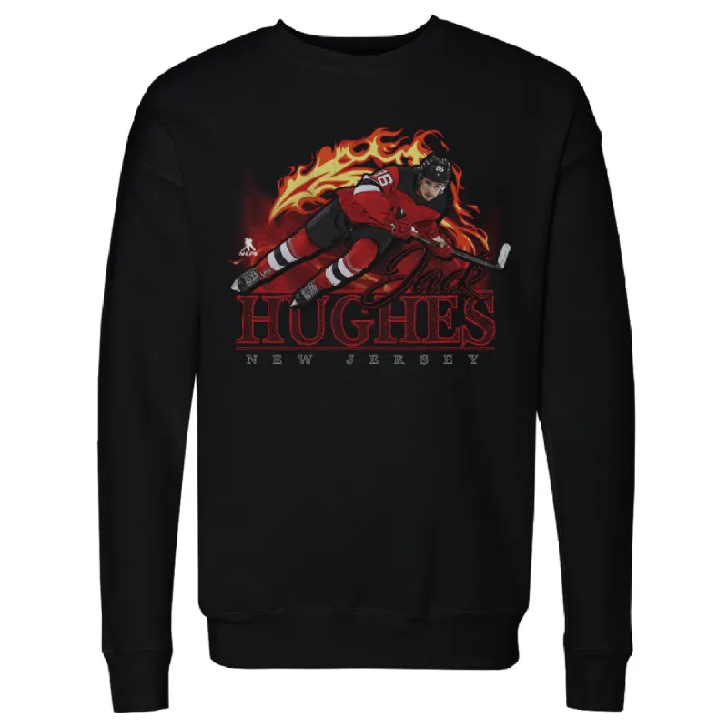 Jack Hughes New Jersey Flame WHT sold by 500 Level