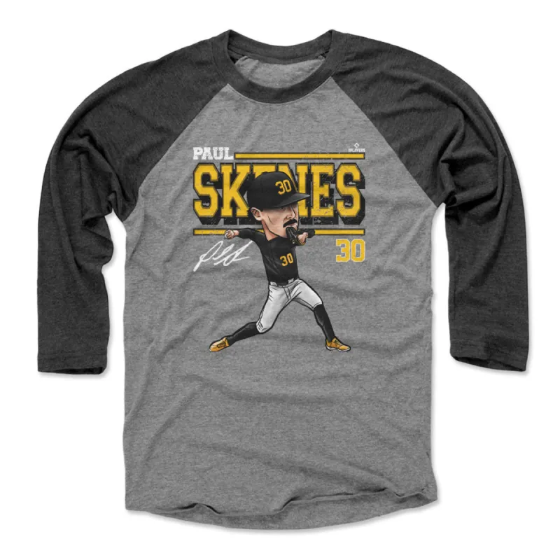 Paul Skenes Pittsburgh Cartoon WHT sold by 500 Level