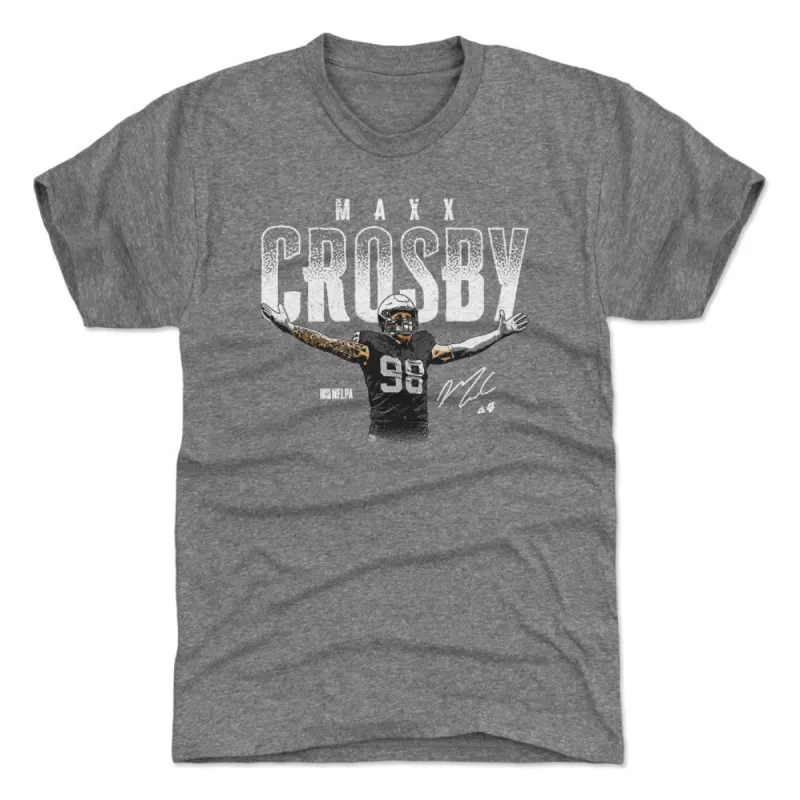 Maxx Crosby Las Vegas Player Name WHT sold by 500 Level