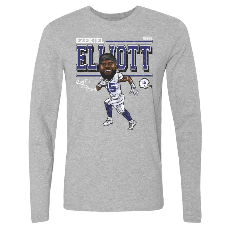 Ezekiel Elliott Dallas Cartoon WHT sold by 500 Level