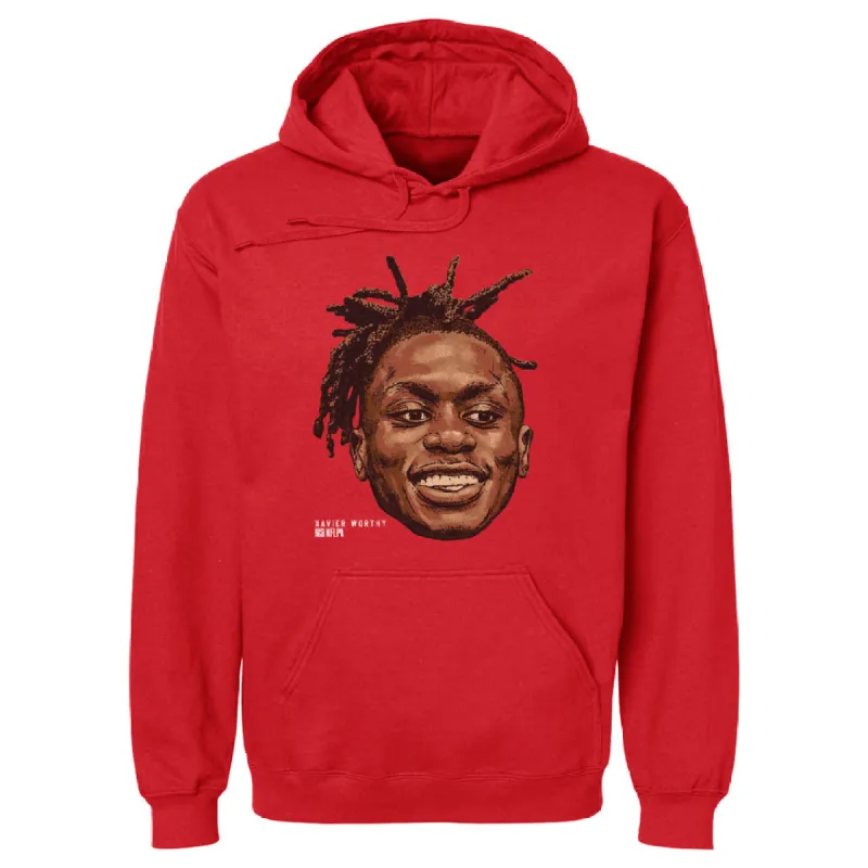 Xavier Worthy Kansas City Portrait WHT sold by 500 Level