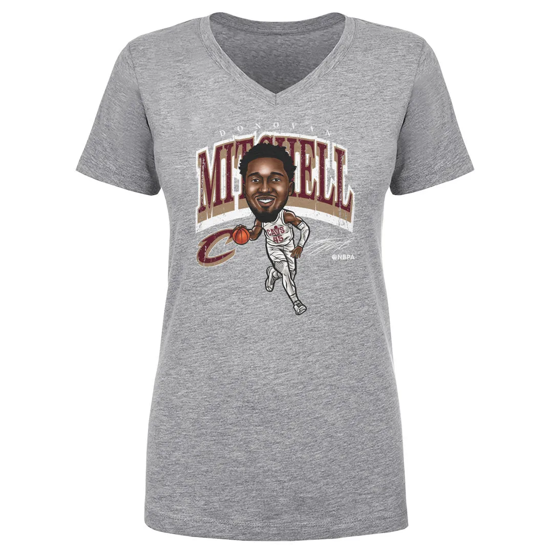 Donovan Mitchell Cleveland Cavaliers Cartoon WHT sold by 500 Level