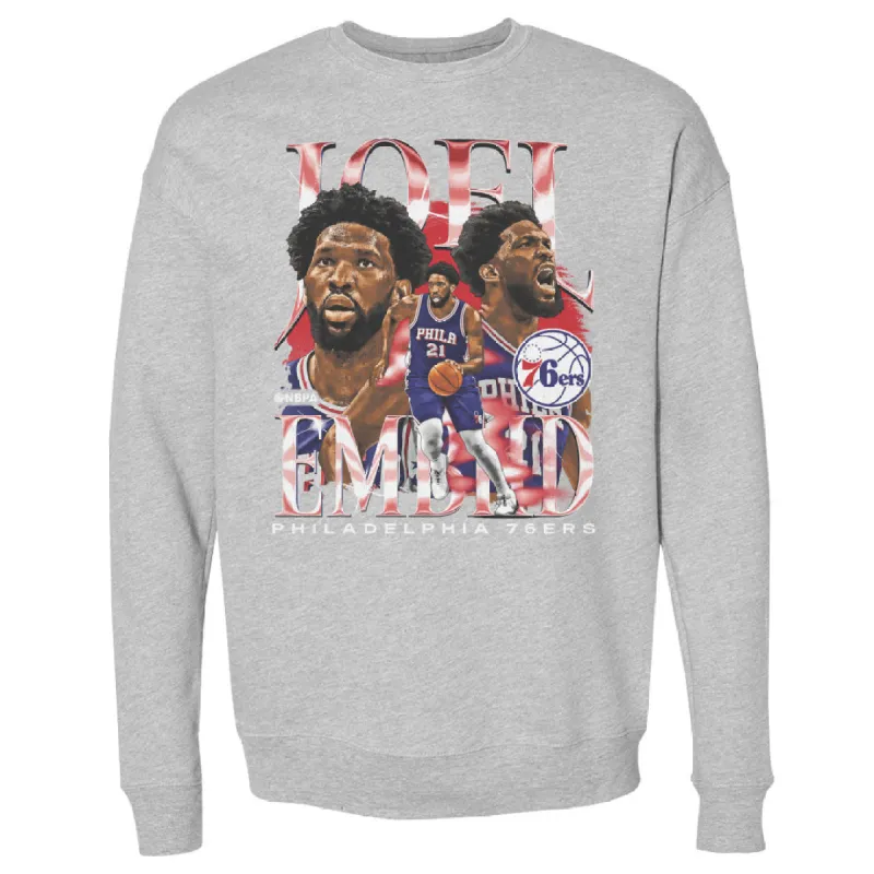 Joel Embiid Philadelphia 76ers Vintage WHT made by 500 Level