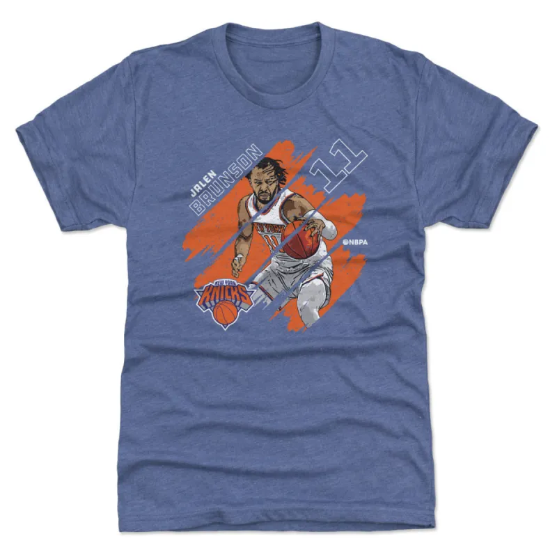 Jalen Brunson New York Knicks Stripes WHT sold by 500 Level