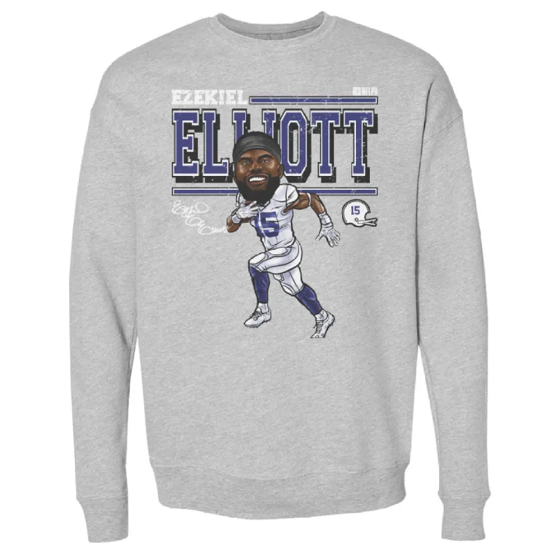 Ezekiel Elliott Dallas Cartoon WHT sold by 500 Level