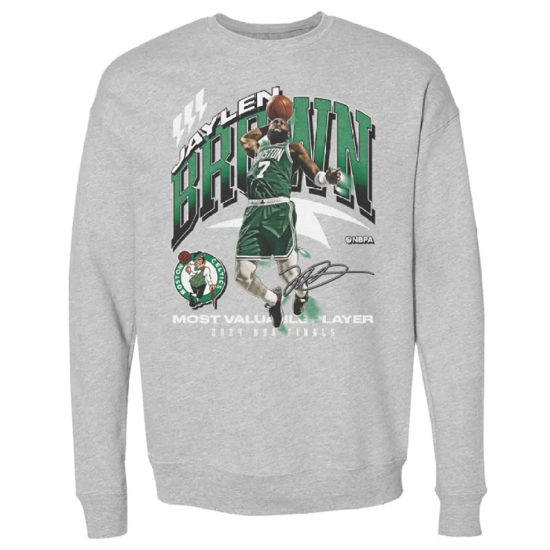 Jaylen Brown Boston Celtics 2024 NBA Finals MVP Award WHT sold by 500 Level