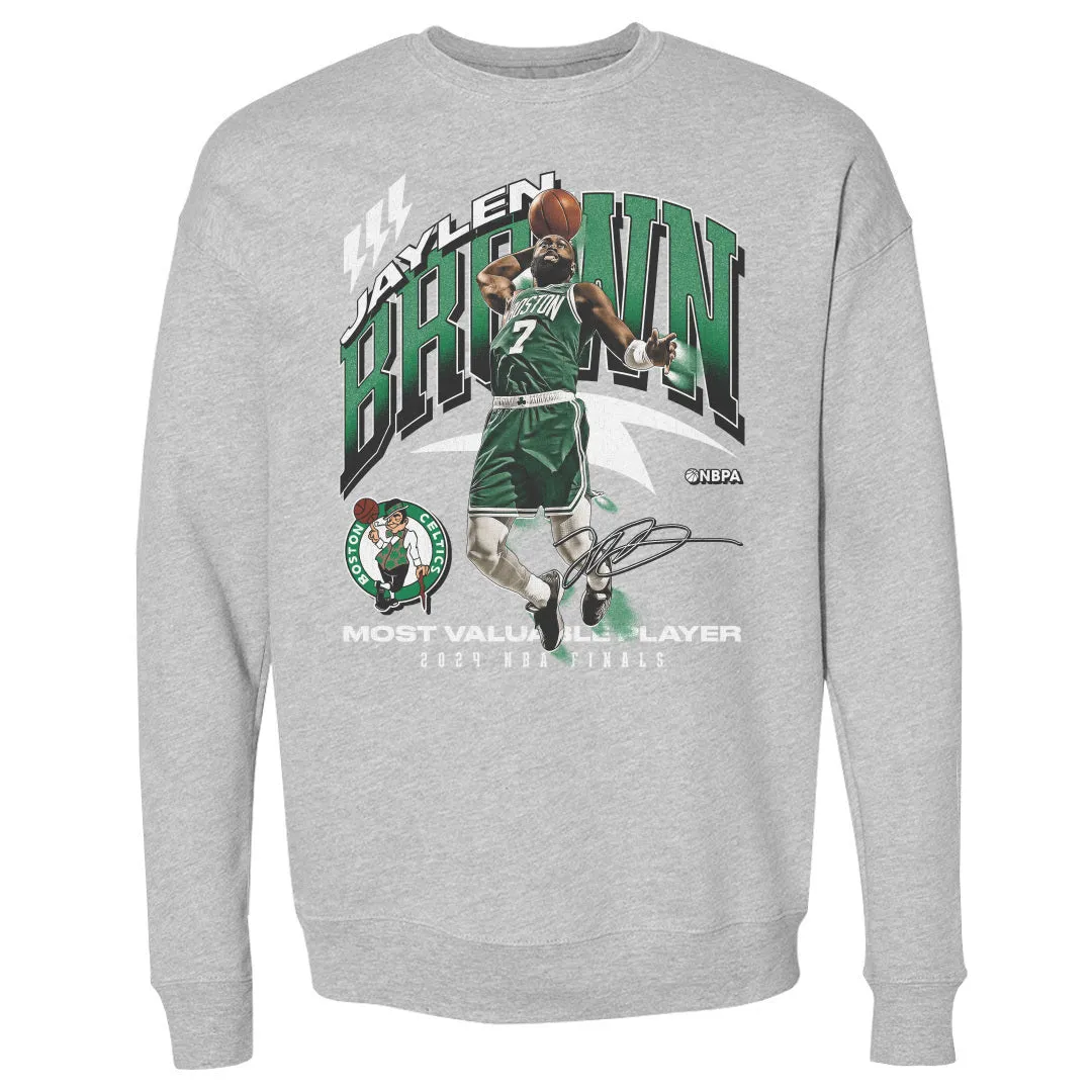 Jaylen Brown Boston Celtics 2024 NBA Finals MVP Award WHT sold by 500 Level