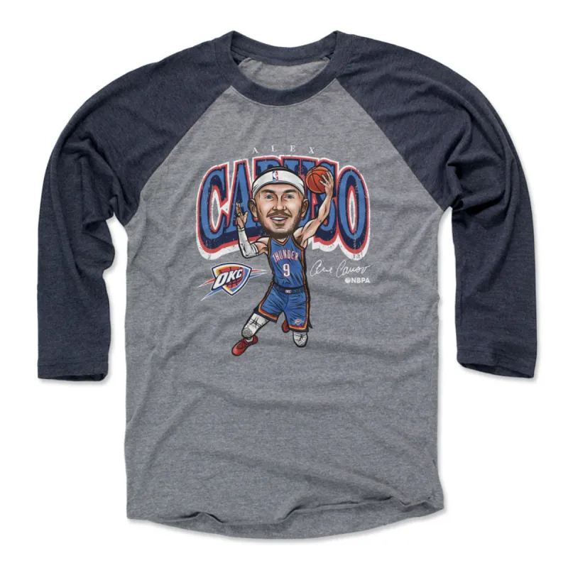 Alex Caruso Oklahoma City Thunder Cartoon WHT sold by 500 Level