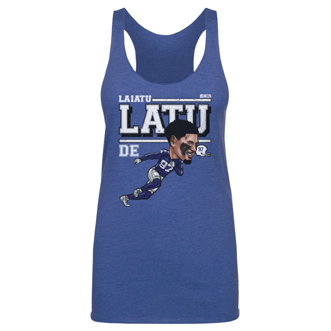 Laiatu Latu Indianapolis Cartoon WHT sold by 500 Level