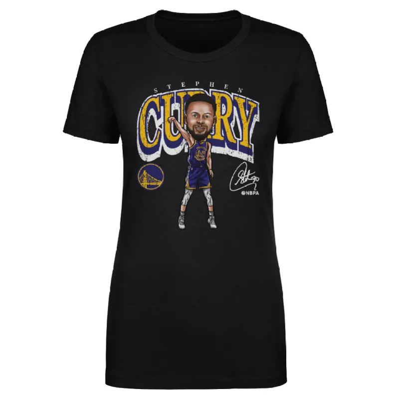 Steph Curry Golden State Warriors Cartoon WHT sold by 500 Level
