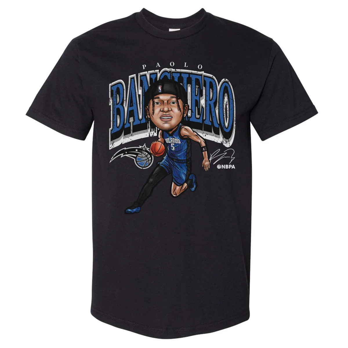 Paolo Banchero Orlando Magic Cartoon WHT sold by 500 Level