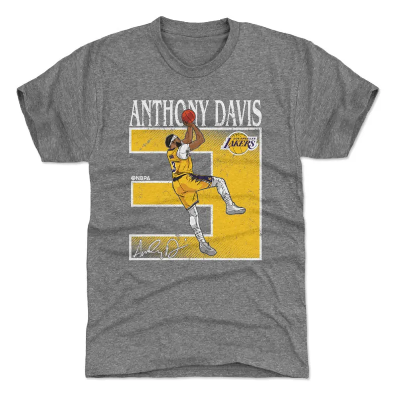 Anthony Davis Los Angeles Lakers Number WHT sold by 500 Level