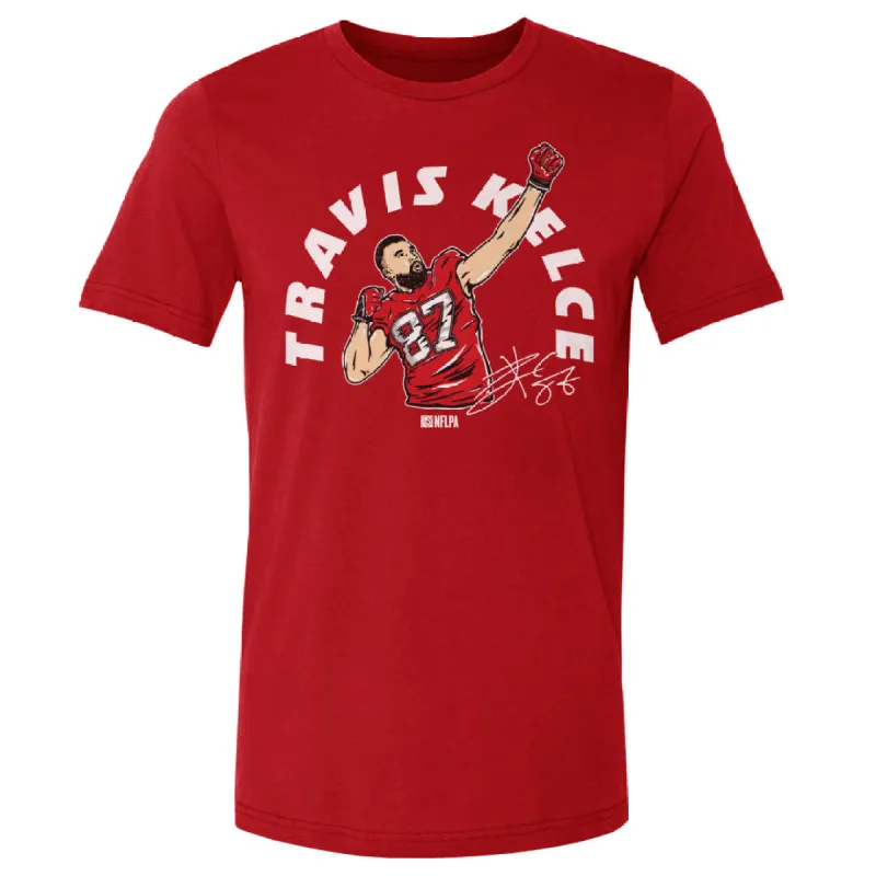 Travis Kelce Kansas City Arrow Pose WHT sold by 500 Level