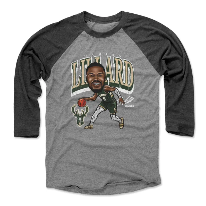 Damian Lillard Milwaukee Bucks Cartoon WHT sold by 500 Level