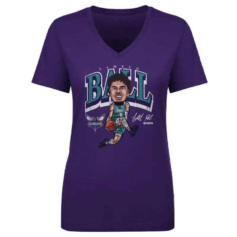 LaMelo Ball Charlotte Hornets Cartoon WHT sold by 500 Level