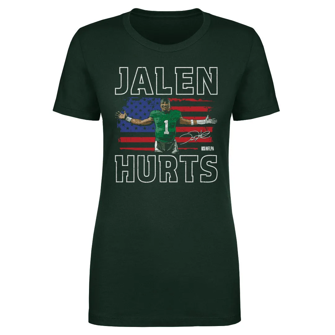 Jalen Hurts Philadelphia American Flag WHT sold by 500 Level