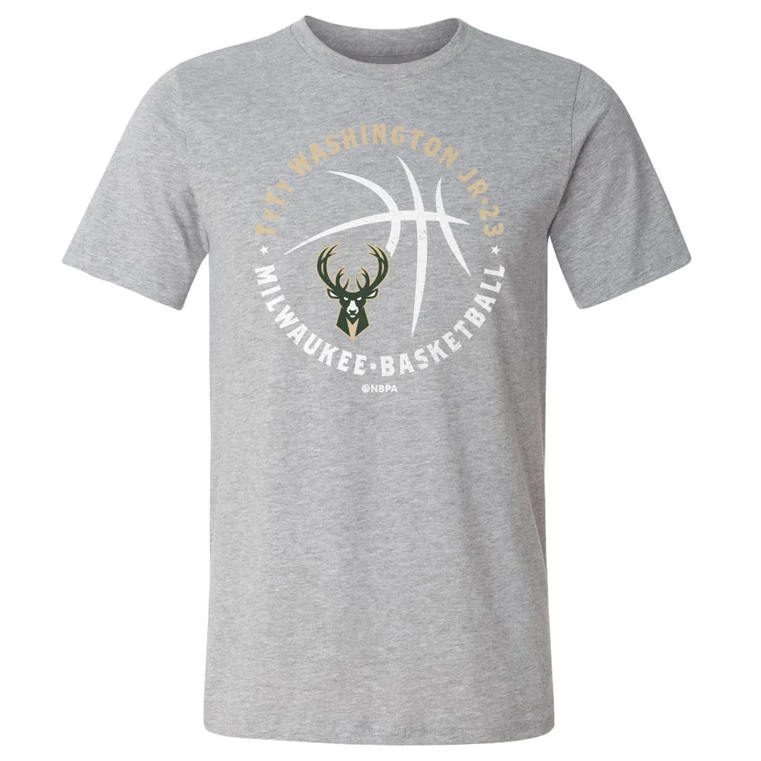 TyTy Washington Jr. Milwaukee Bucks Player Ball WHT sold by 500 Level