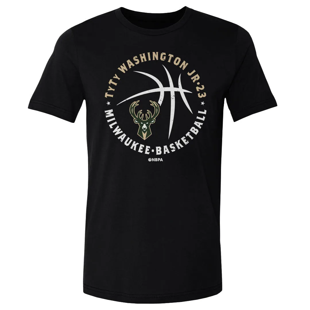 TyTy Washington Jr. Milwaukee Bucks Player Ball WHT sold by 500 Level product image thumbnail 3