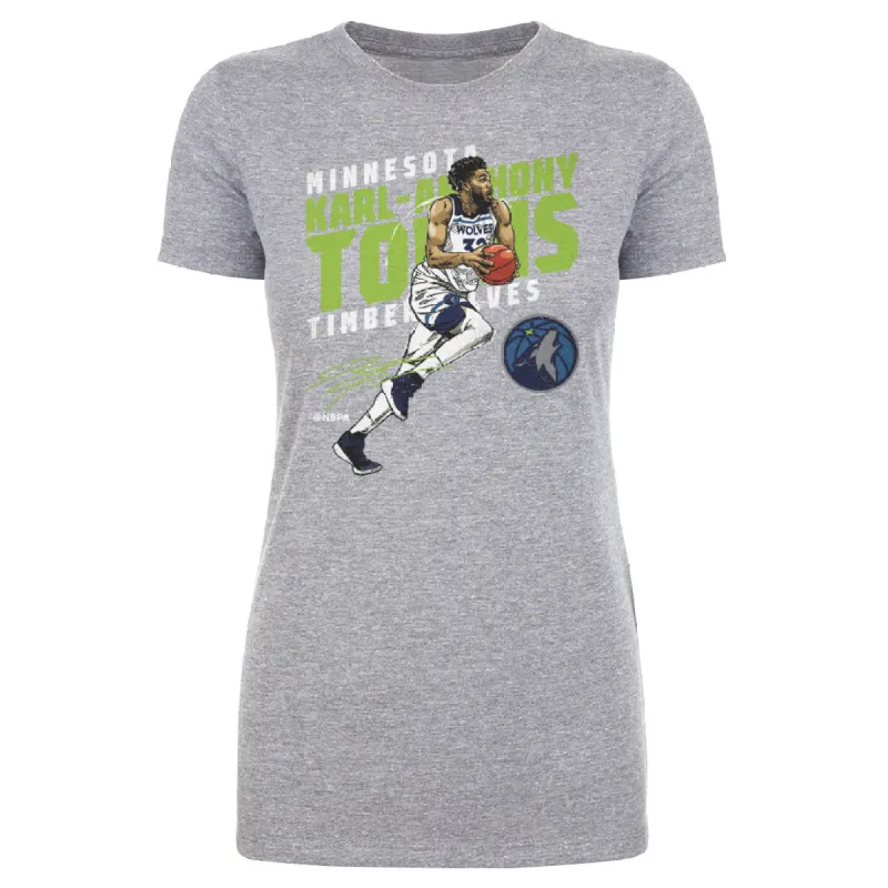 Karl-Anthony Towns Minnesota Timberwolves Slant WHT sold by 500 Level