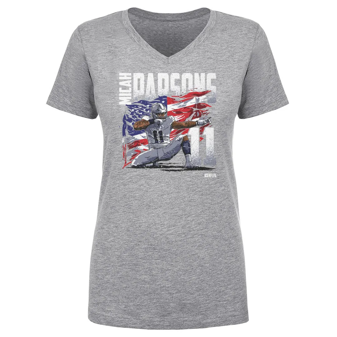 Micah Parsons Dallas American Flag WHT sold by 500 Level