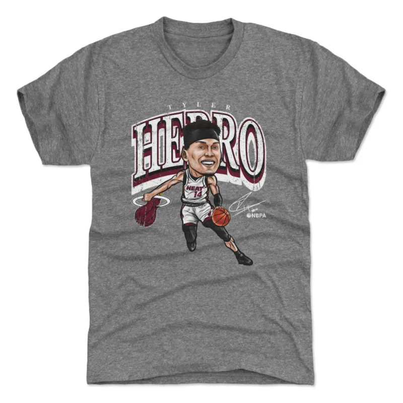 Tyler Herro Miami Heat Cartoon WHT sold by 500 Level