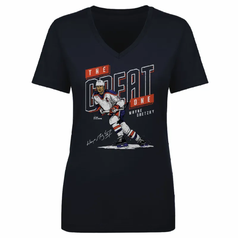 Wayne Gretzky Edmonton The Great One WHT made by 500 Level
