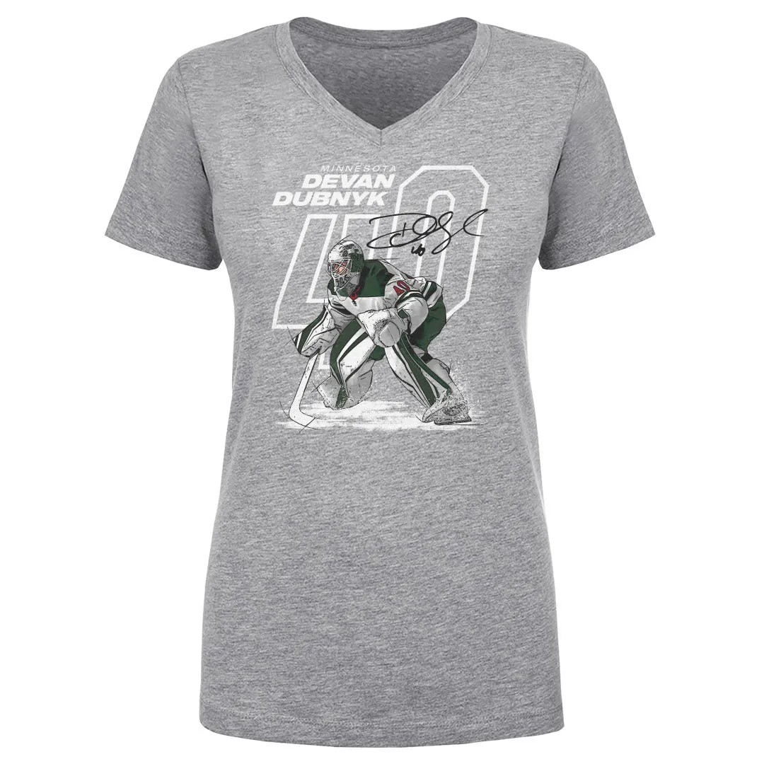 Devan Dubnyk Minnesota Offset WHT sold by 500 Level