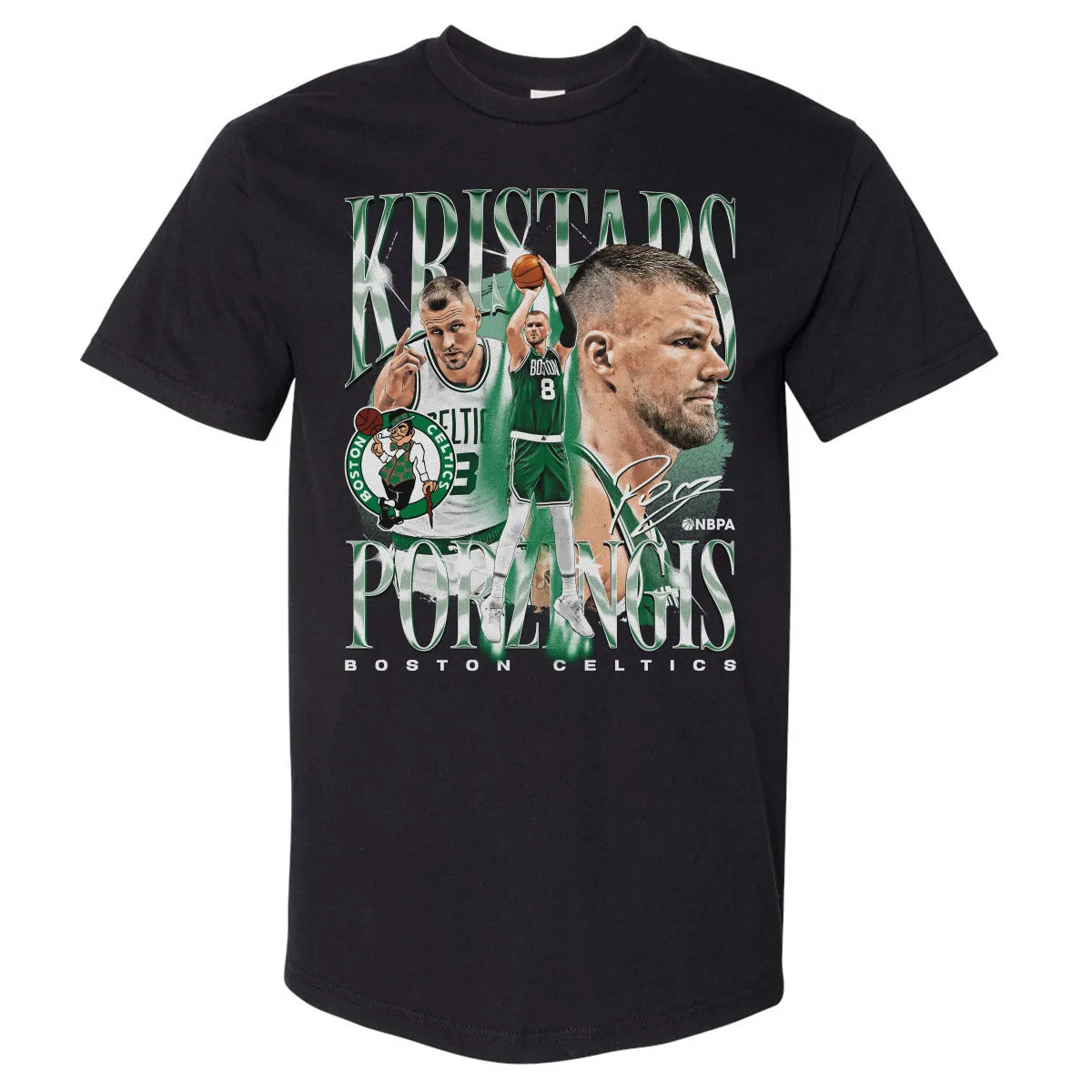 Kristaps Porzingis Boston Celtics Vintage WHT sold by 500 Level
