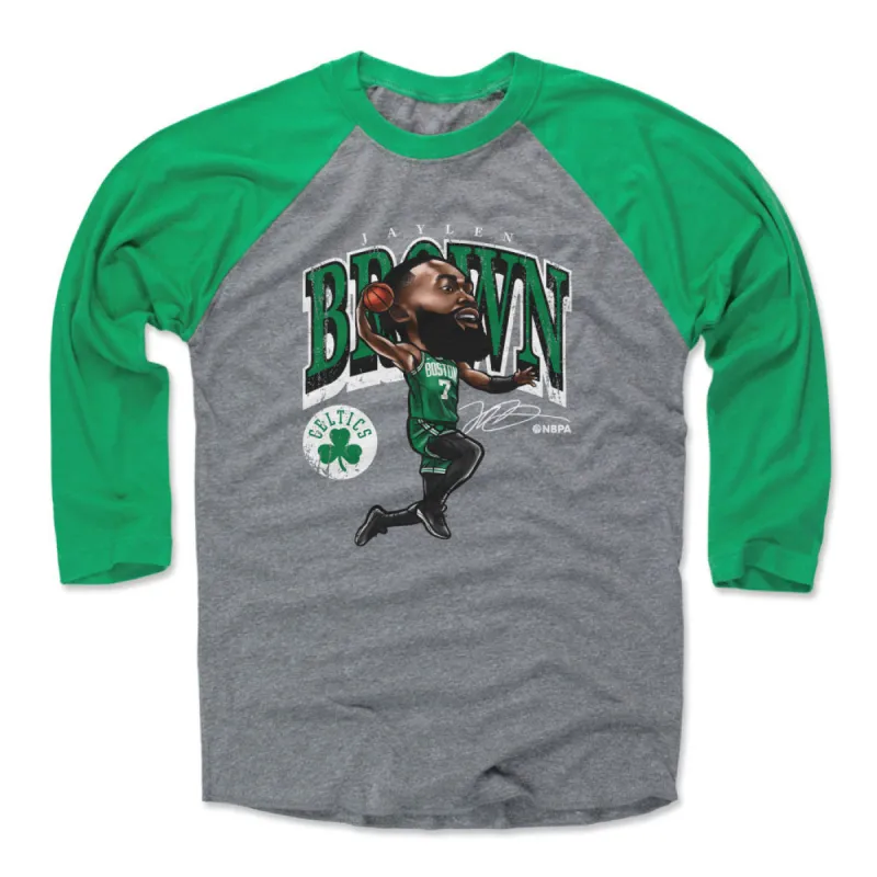 Jaylen Brown Boston Celtics Cartoon WHT sold by 500 Level