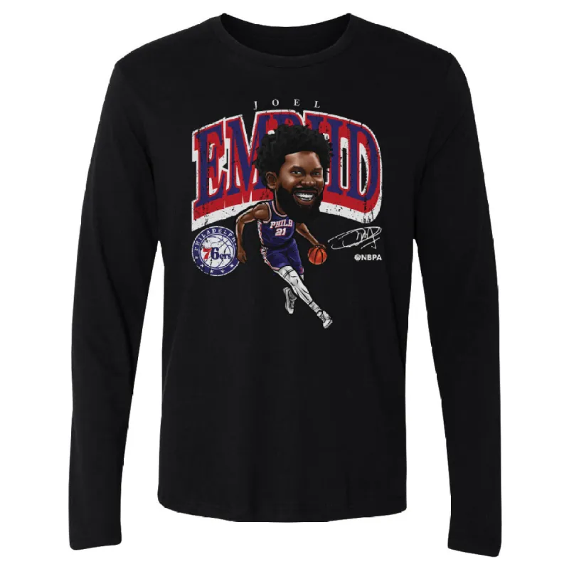 Joel Embiid Philadelphia 76ers Cartoon WHT sold by 500 Level