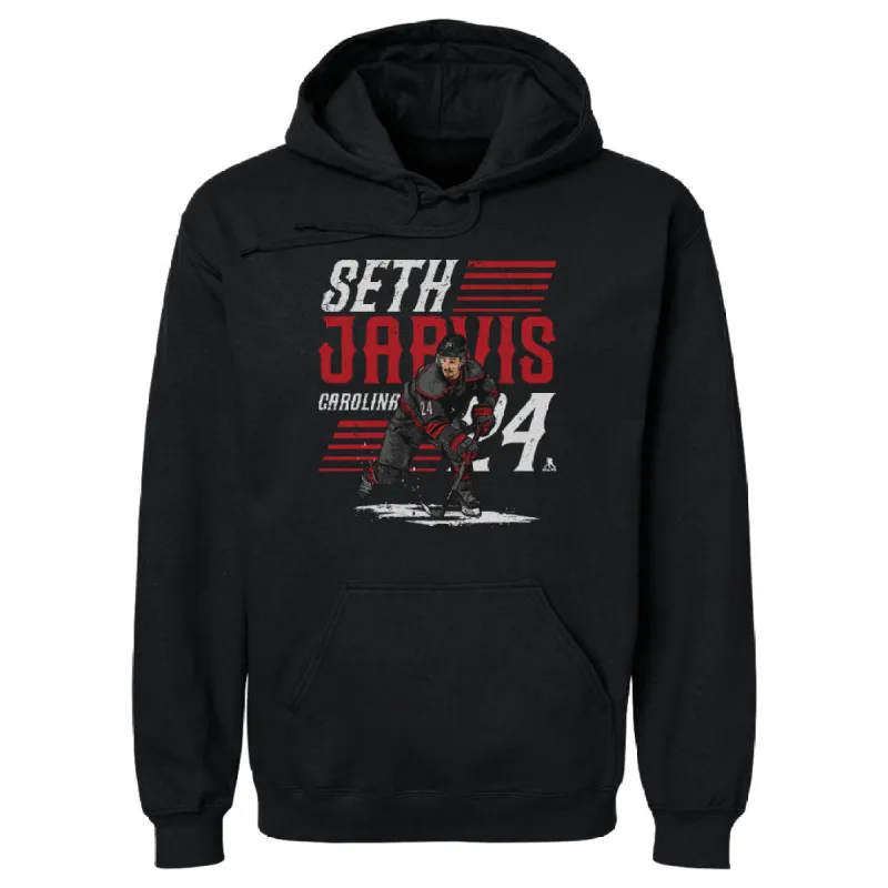 Seth Jarvis Carolina Player Name WHT sold by 500 Level