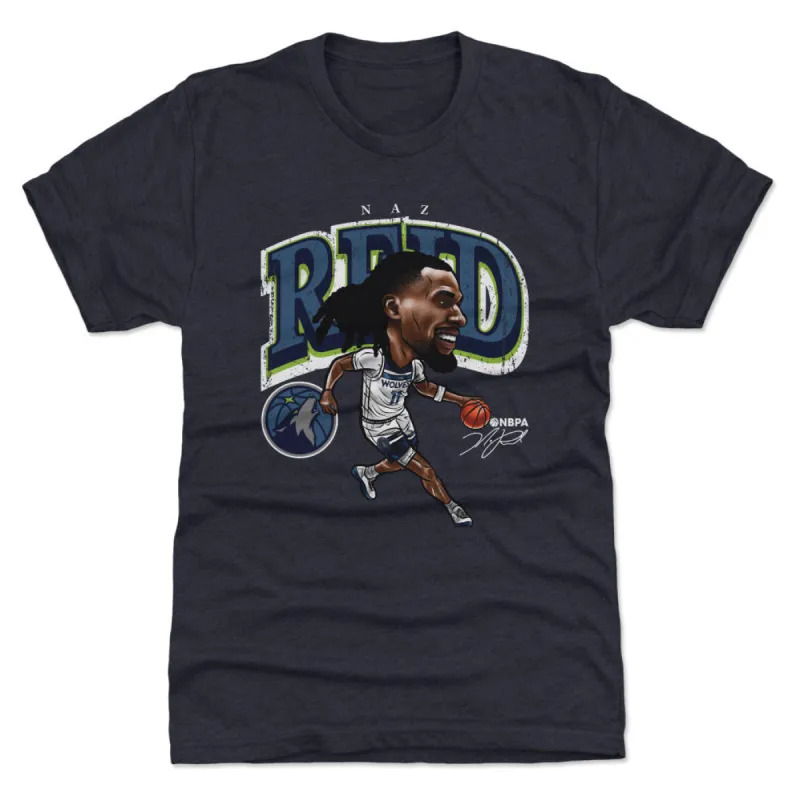 Naz Reid Minnesota Timberwolves Cartoon WHT sold by 500 Level