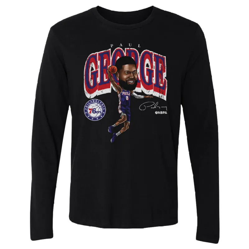 Paul George Philadelphia 76ers Cartoon WHT made by 500 Level