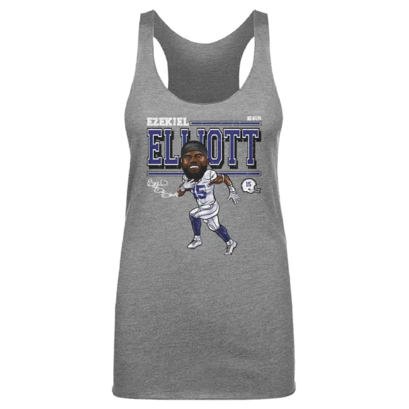 Ezekiel Elliott Dallas Cartoon WHT sold by 500 Level