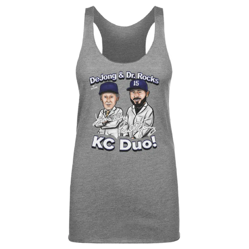 Paul DeJong & Dr. Rocks Kansas City Cartoon WHT sold by 500 Level