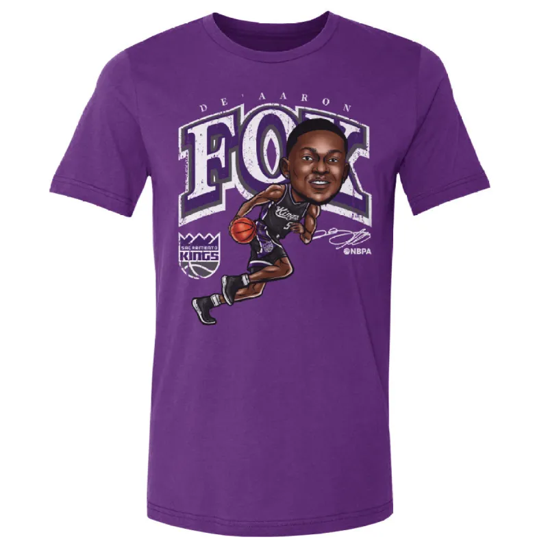 De'Aaron Fox Sacramento Kings Cartoon WHT sold by 500 Level