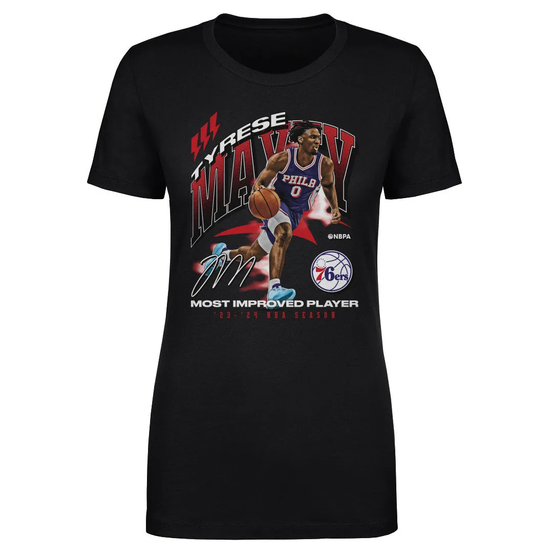 Tyrese Maxey Philadelphia 76ers 2024 NBA Most Improved Award WHT sold by 500 Level product image thumbnail 2