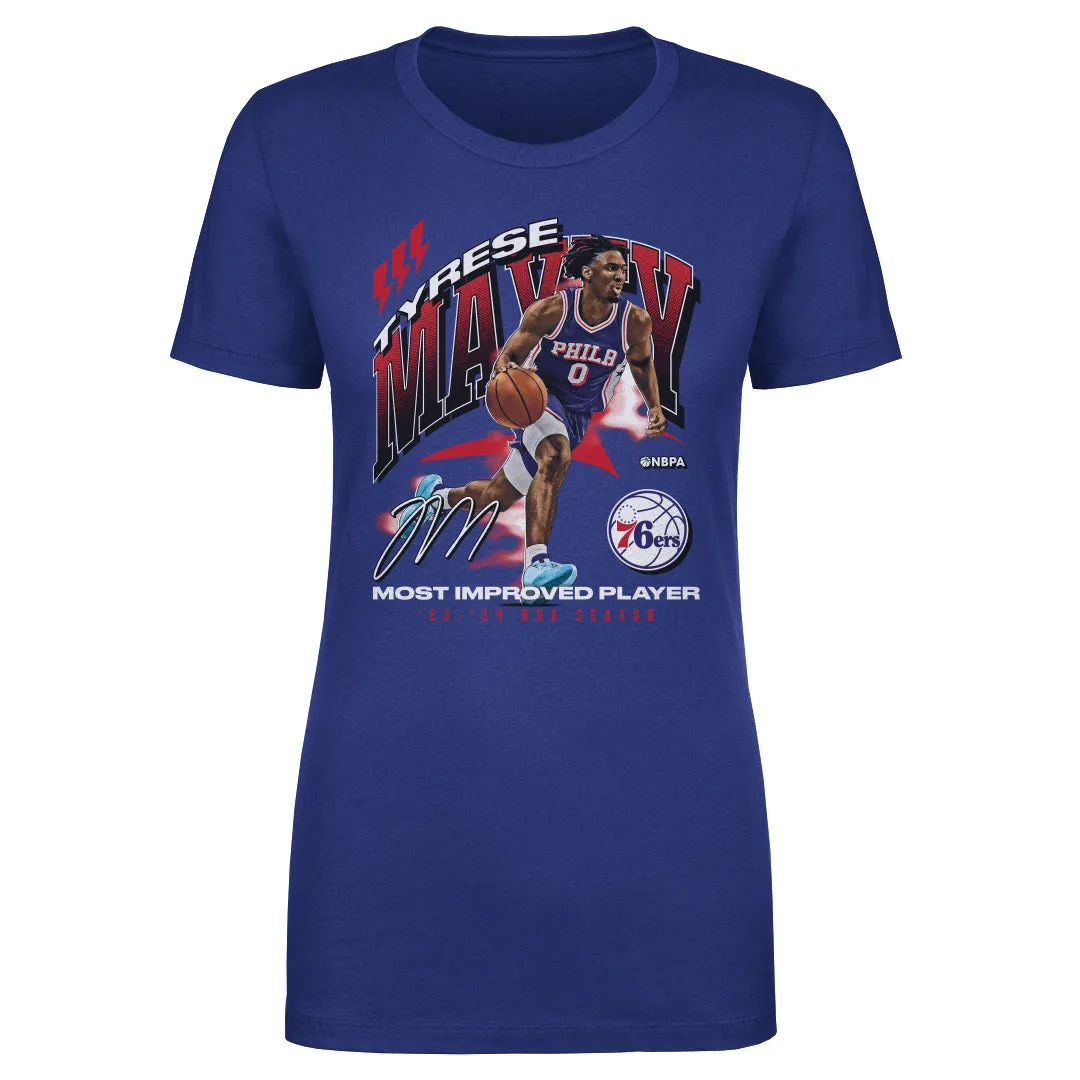 Tyrese Maxey Philadelphia 76ers 2024 NBA Most Improved Award WHT sold by 500 Level product image thumbnail 3