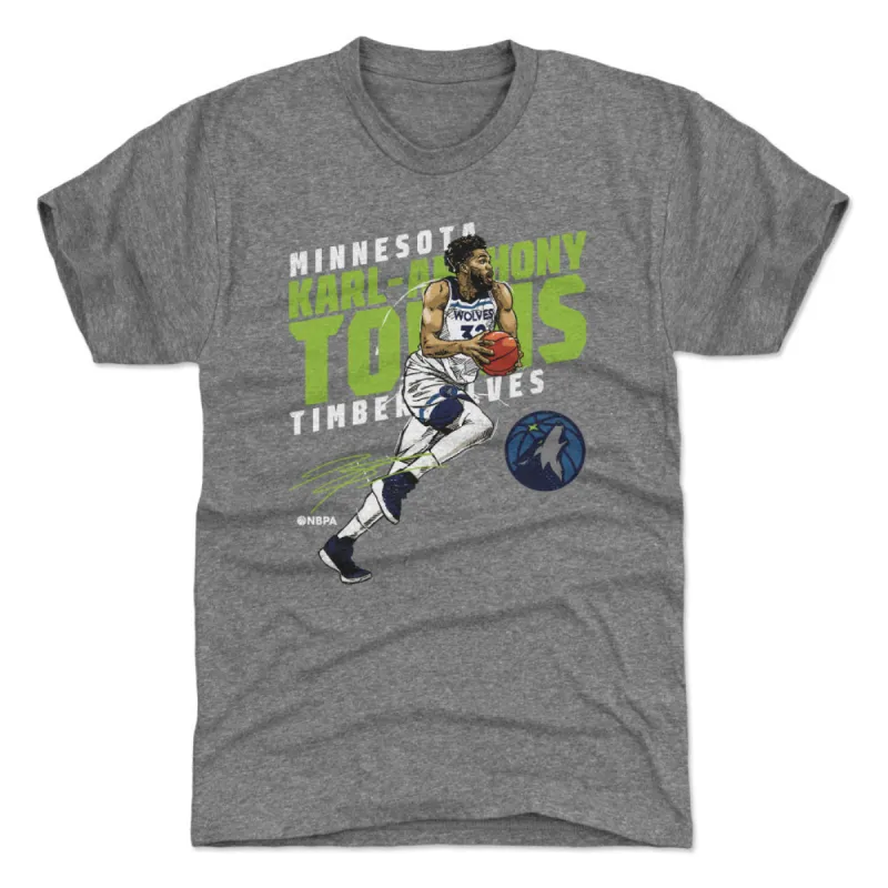 Karl-Anthony Towns Minnesota Timberwolves Slant WHT sold by 500 Level