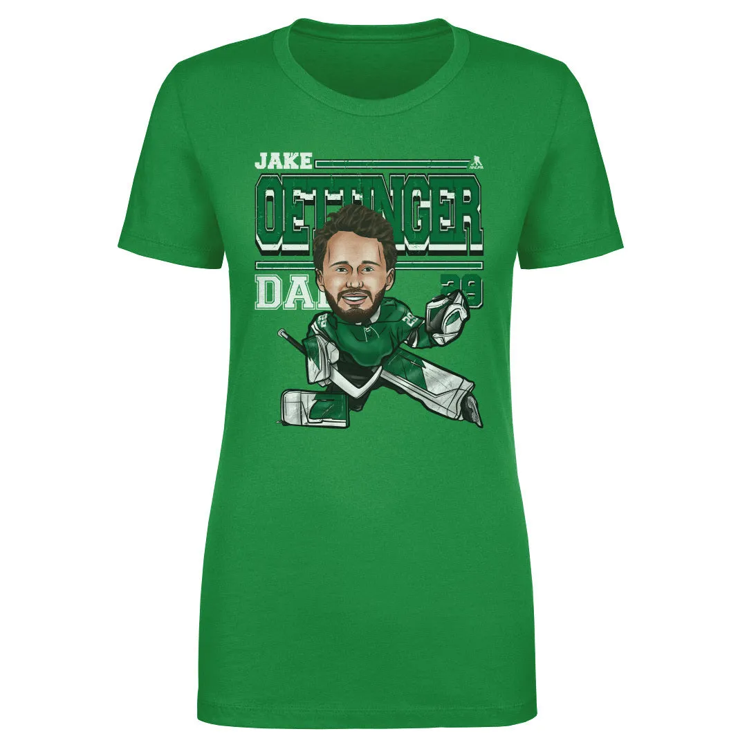 Jake Oettinger Dallas Cartoon WHT sold by 500 Level product image thumbnail 2