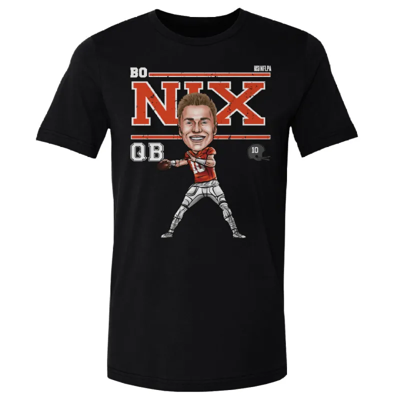 Bo Nix Denver Cartoon WHT sold by 500 Level
